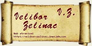 Velibor Zelinac vizit kartica